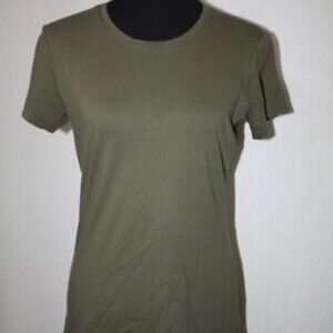 Under Armour Tactical HeatGear Sz S Semi Fitted Olive Green Charged Cotton Tee